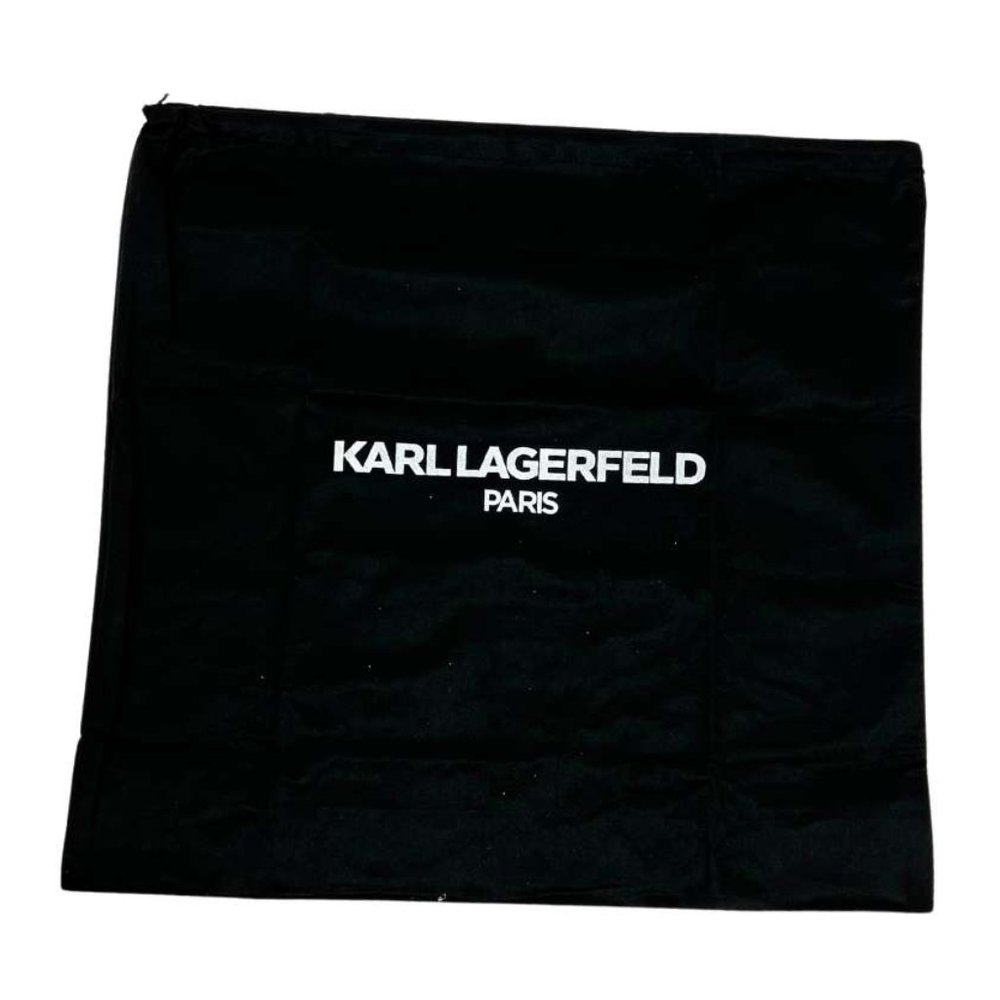 Karl Lagerfeld | Women's Lucien Satchel | Black | 10" X 6.25" - Picture 5 of 5